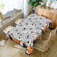 thumbnail image 2 of Tchckioa Halloween Rectangle Tablecloth,52x70 Inch Spider Web Waterproof Table Cloths Decor for Kitchen, 2 of 6