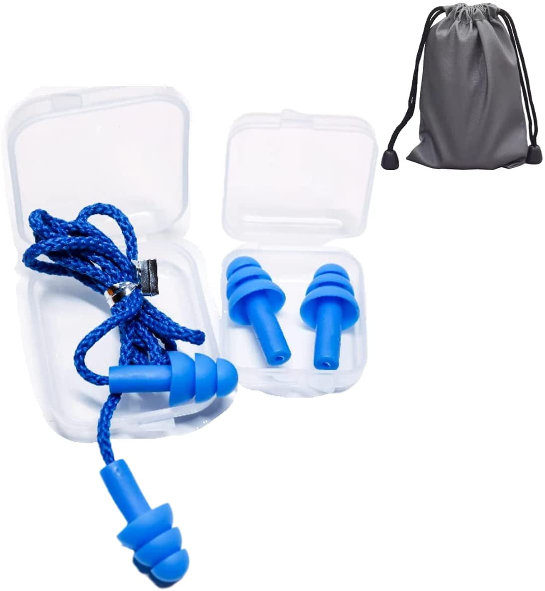 10 Pcs Reusable Ear Plugs Hearing Protection Noise Reduce Shooting Sleeping Hunt for sale online 