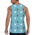 thumbnail image 3 of Xecao Cat Fish Men's Tank Top Workout Quick Dry Sleeveless Gym Jogging Muscle Shirts Summer Swim Beach Tops, 3 of 9