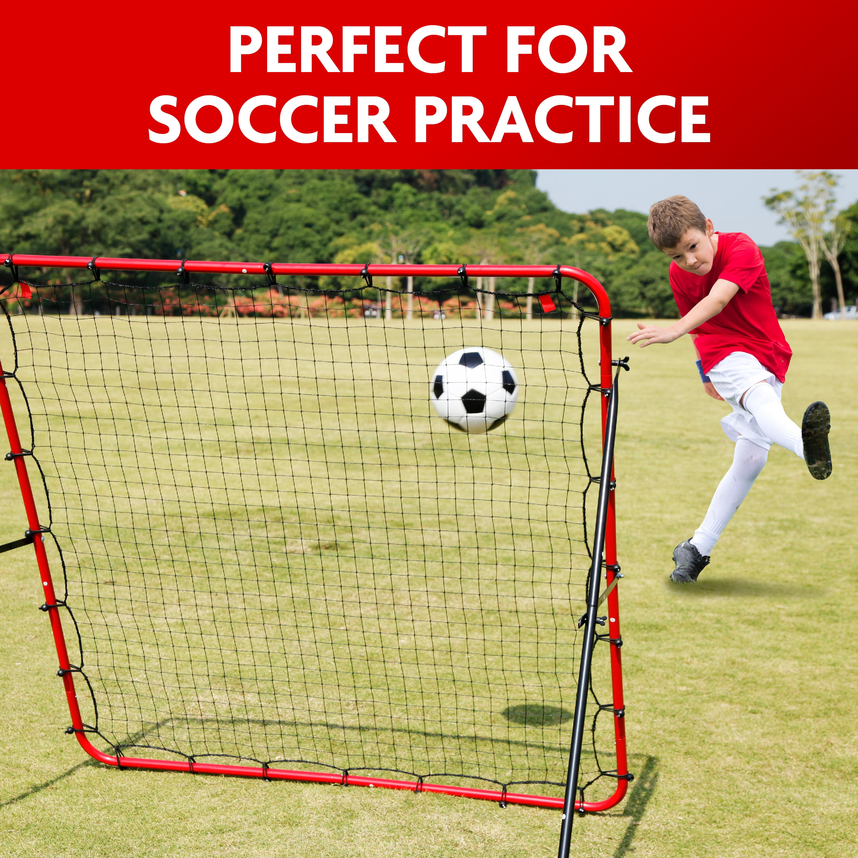 Soccer Gifts, Net Playz, Kids & Teens Football Games - Rebounder