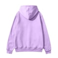 thumbnail image 6 of UDAUDU Men's Fleece Hoodie Jacket Long Sleeve Full Zip Hooded Sweatshirt Casual Basic Essential Drawstring Loose Fit Pullover Hoodie With Pocket Light Purple M, 6 of 8