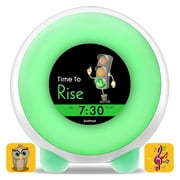 ZOOPOND Full-Color Mobile Display Alarm Clock for Kids, Kids Alarm Clock, Kids Night Light, Ok to Wake Clock, Wake Up Light, Toddler Clock GRO Clock, Sound Machine Kids, 16 Cartoon Characters