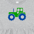 thumbnail image 4 of Inktastic Cute Green Tractor Girls Baby Dress, 4 of 5
