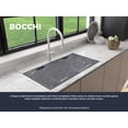 thumbnail image 2 of Bocchi 1618-504-0126HP Baveno Lux 33-3/4" Undermount Double Basin Granite Kitchen Sink -, 2 of 7