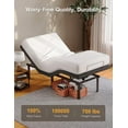 thumbnail image 3 of Vesgantti Adjustable Bed Frame Twin, Small Adjustable Bed Base with Remote, Head and Foot Incline, USB Charging, Electric Adjustable Beds with 12 inch Legs, 3 of 7