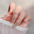 thumbnail image 3 of huanledash 1 Box Nail Ornament Irregular Shape Shiny Effect Exquisite DIY Craft Nail Charm Rhinestone Multi-sized Glitter Nail 3D Decoration Salon Accessories, 3 of 8