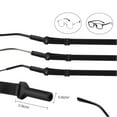 thumbnail image 5 of 4 Pcs Kids Glasses Straps MODANU Adjustable Glasses Strap Sports Sunglasses Eyeglasses Holder Straps for Toddler and Kids-Eyewear Retainers for Boys and Girls Age 3-12 Years (Black), 5 of 7
