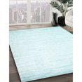 thumbnail image 2 of Ahgly Company Indoor Square Contemporary Light Slate Blue Abstract Area Rugs, 5' Square, 2 of 6