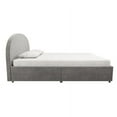Mr. Kate Moon Upholstered Bed with Storage, Full Size Frame, Light Gray