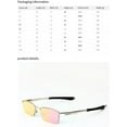 thumbnail image 5 of Sport Riding Retro Square Sunglasses 5040 – UV400 Polarized Lens, Lightweight Metal Frame, 5 of 5