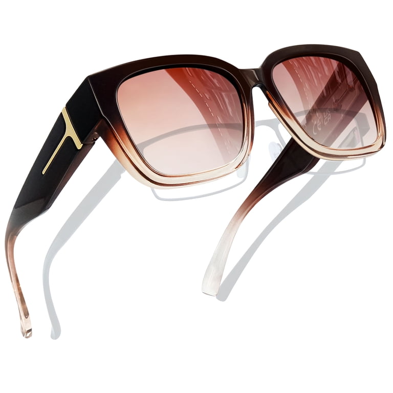 Joopin Wrap Around Polarized Sunglasses, Dark Mirrored photo 1