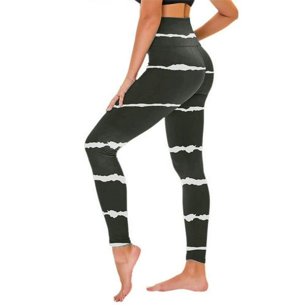 Yoga High Street Letter Print Workout Leggings Seamless Tummy Control  Running Tights