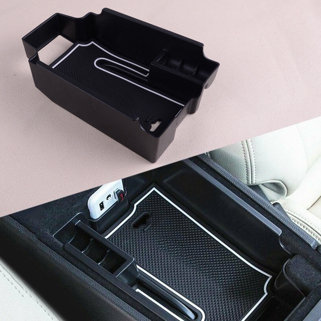 Boîte de Rangement pour Accoudoir de Console Centrale Plateau Intérieur Compatible avec Cadillac XT5 2017-2019