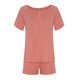 thumbnail image 4 of Puntoco moda mujer Casual sólido corto manga botón tops ropa de dormir pantalones cortos conjuntos de ropa de dormir liquidación Puntoco Puntoco-389, 4 of 5