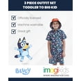 thumbnail image 3 of Set de ropa Bluey Bingo para niños pequeños, camisa, pantalones cortos, sombrero, 5T, 3 of 7