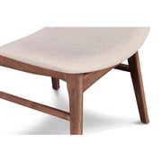New Classic Furniture Oscar 3 Piece Mid Century Dining Table Set, Brown