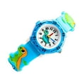thumbnail image 1 of Reloj para niños Qarigey dinosaurio de dibujos animados reloj de cuarzo Azul, 1 of 6