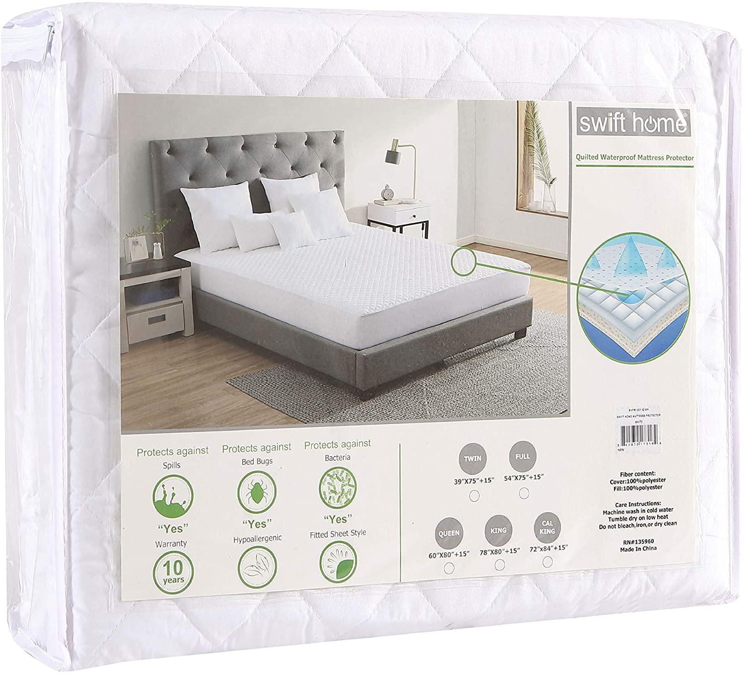 Quilted Waterproof Mattress Protector Cover