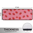 thumbnail image 5 of Kitchen Rugs Sets Of 2,Red Strawberry Plants Fruit Pink Pattern Anti Fatigue Kitchen Mat Rugs Non Slip Washable,Decorative Kitchen Floor Mats for Kitchen,Sink,Laundry,17"x47"+17"x47", 5 of 5