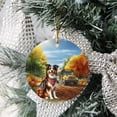 thumbnail image 3 of Goodbye Summer Border Collie Hello Fall Time for School Ceramic Round Ornament Borders Dog Lovers Gifts Idea Home Tree Decor - 02014, 3 of 5