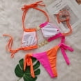 thumbnail image 3 of Sexy Y2K Bikini Swimsuit Women Luxury Rhinestone Bra Triangle Low Waist Swimsuit Two Pieces Bathing Suit, 3 of 5