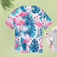 thumbnail image 4 of Flamingo Pattern Women's T-Shirt Short Sleeve T Shirts Tops Tee Ladies Loose T, 4 of 6