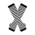 thumbnail image 2 of letairis Ensemble Complet de Chaussettes Polyvalentes avec Gants Longs Confortables à Porter Blanc et Noir 1 Ensemble, 2 of 6