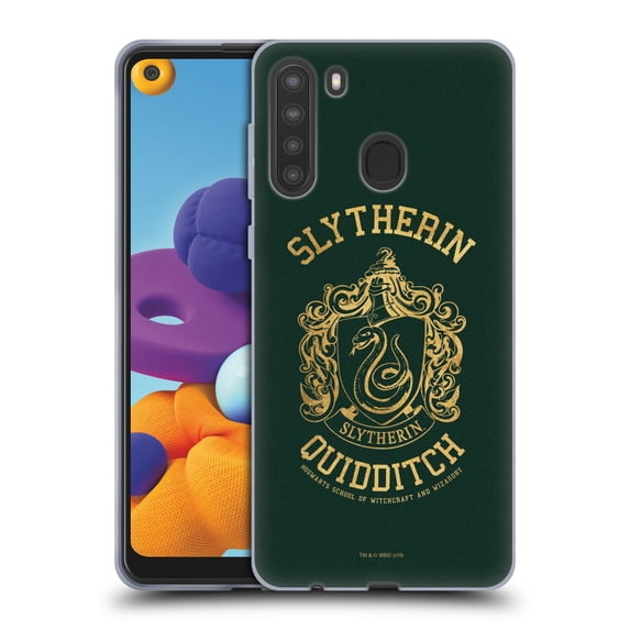 Head Case Designs Officially Licensed Harry Potter Deathly Hallows X Slytherin Quidditch Soft Gel Case Compatible with Samsung Galaxy A21 (2020)