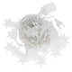 thumbnail image 1 of 4m 96LED Chips Cadena de luces Lámparas de cortina de copo de nieve para decoración festiva de Navidad UE 220V Blanco, 1 of 14