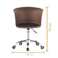 thumbnail image 4 of Silla Off Brang Home Office Ruedas Polipropileno Chocolate 1439, 4 of 6