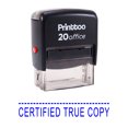 thumbnail image 2 of Printtoo CERTIFIED TRUE COPY Self Inking Rubber Stamp Office Stationary Custom Stamp-Blue, 2 of 2