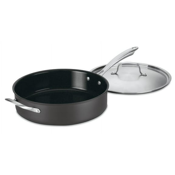 Open Box Cuisinart Greengourmet Hard Anodized Eco Friendly Non-Stick 5.5 Qt. Sauté Pan W/Helper Handle & Cover