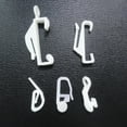 thumbnail image 4 of 50 Pcs Accessoires de Crochets pour Rideaux Accessoires de Rideaux Anneaux de Suspension Rouleau de Rideaux Universels Store Enrouleur Crochets de Rideaux Coulissants avec Rail à Billes (Blanc), 4 of 8