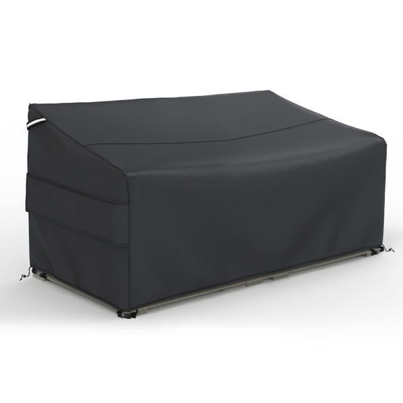 Gasadar Housse de Sofa de Patio Imperméable pour Canapé d'Extérieur 2 Places, Causeuse et Meubles, Housses de Canapé d'Extérieur Robustes, Anti-UV et Antipoussière, 60 Pouces L&A