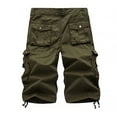 thumbnail image 5 of Viikei Mens Shorts Athletic Mens Shorts Cargo Big Mens Shorts Clearance Clothing under $10 Men's Shorts Multi Pocket Cargo Pants Loose Casual Pants Straight Leg Pants, 5 of 5