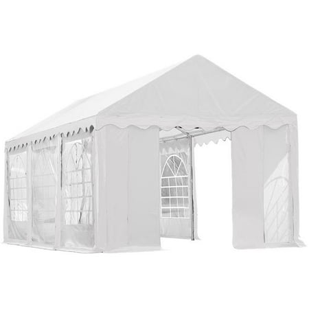 Enclosure Kit with Windows for Party Tent 10' x 20'/3m x 6m, White, (Frame and Cover Not Included)
