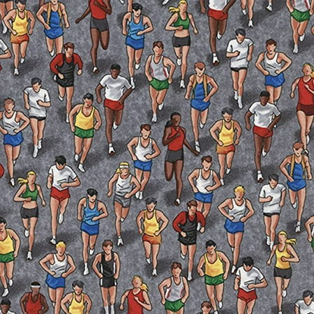 Triathalon Runners - Timeless Treasures - Cotton