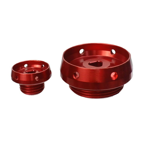 Tapones y tornillos para tapa del cárter del motor, accesorios para motocicletas, componentes para motocicletas Rojo