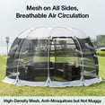 thumbnail image 5 of 15x15Ft Pop-Up Canopy Screen House Tent - Lightweight Outdoor Screen Room with Mosquito Netting, UPF 50+ UV Protection, Easy Setup & Carry Bag, Fits 12-15 Adults for Camping, Garden, Patio, Backyard, 5 of 12