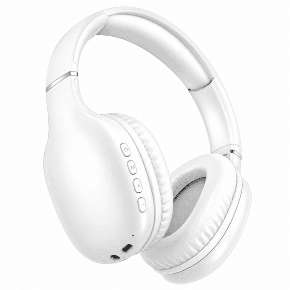 Bluetooth Over-Ear Headphones with Microphone, 40mm Stereo Sound, 40H Playtime, Foldable Design, Type-C Charging
