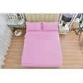 thumbnail image 2 of 4 Piece Bamboo Rayon Sheets Set by OKAO, Twin Xl Pink Sheets -Silky Soft- Wrinkle Free- Softer Than Cotton Cool Sheets - Deep Pockets(16")- 1 Fitted Sheet, 1 Flat, 2 Pillowcases Twin XL, Pink, 2 of 4