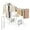 White, variant on Drying Rack Clothing, Clothes Drying Rack Foldable, Metal Laundry Drying Rack Collapsible for Sweater Towel Indoor Outdoor, Gullwing Clothes Rack Drying with Height Adjustable Rails, White