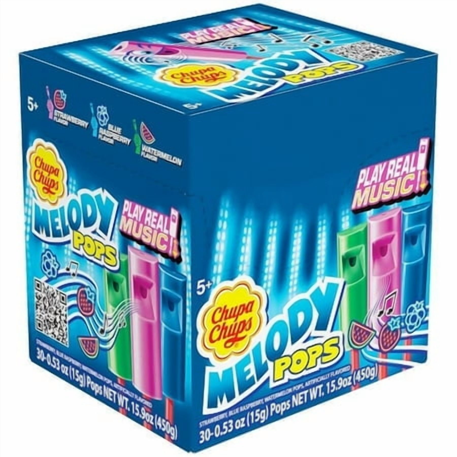 Chupa Chups Melody Pops COLA flavor whistle pops - PACK Of 48