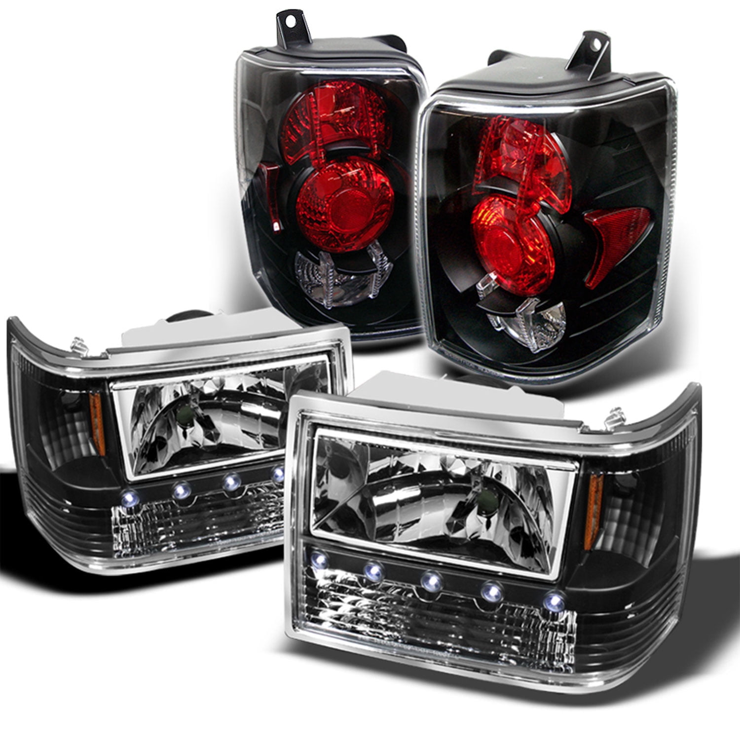 1993-1998 Grand Cherokee OE Style Headlights Head Lamps RH LH 1993-1998 Grand Cherokee OE Style Headlights Head Lamps RH LH