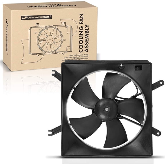 A-Premium Engine Radiator Cooling Fan Assembly Compatible with Acura Integra 1994 1995 1996 1997 1998 1999 2000 2001 1.8L, with Shroud, Left Driver Side