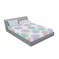 thumbnail image 2 of Ambesonne Floral Fitted Sheet & Pillow Sham Set, Exquisite Flowers, Queen, Multicolor, 2 of 2