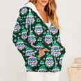 thumbnail image 6 of Sevevn Coats for Women Women's Casual Christmas Printed Zipper Long Sleeve Hooded Sweatshirt Jacket Tops Great Gifts for Less, 6 of 6