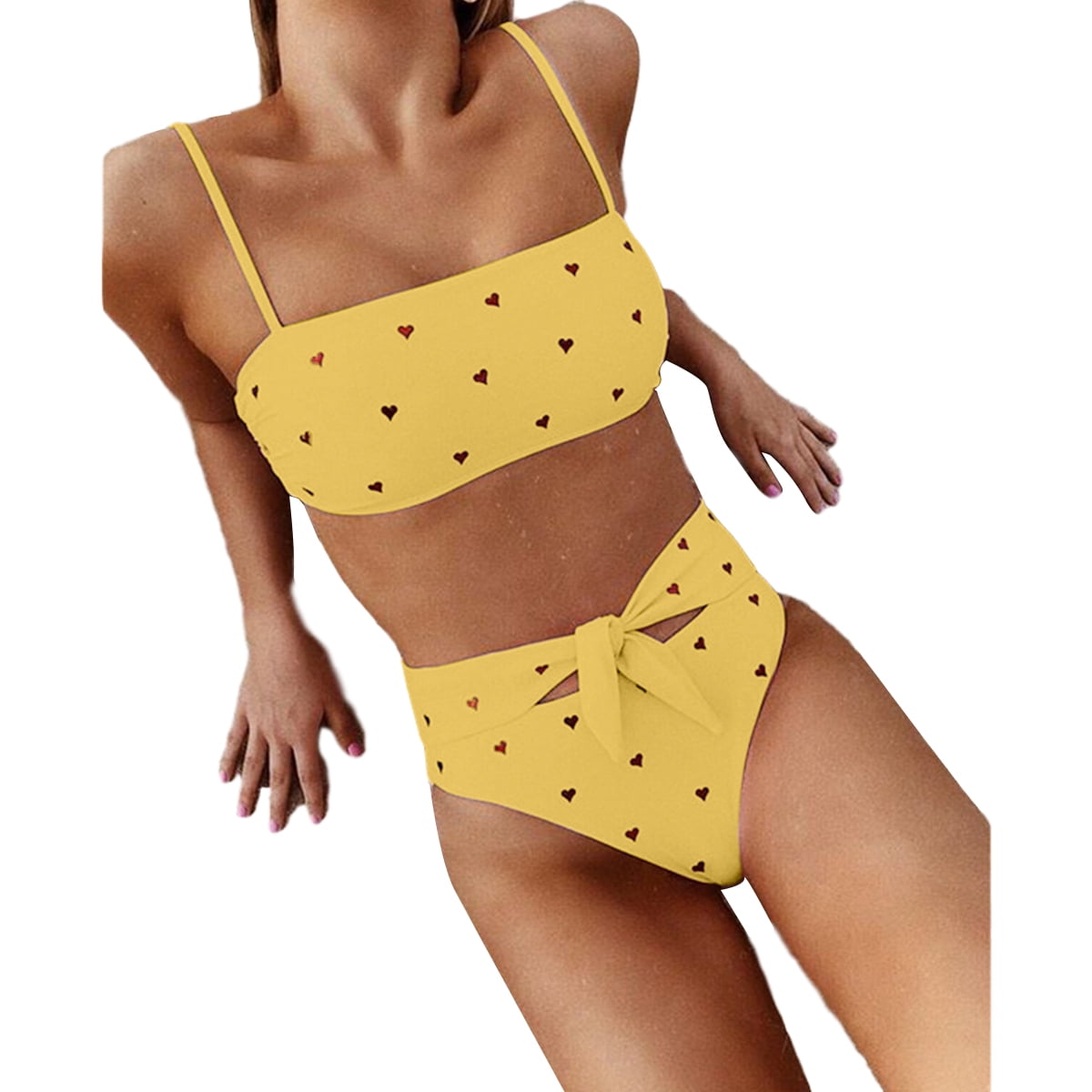 yellow bikini top walmart
