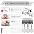 thumbnail image 7 of 9Pcs Stainless Steel Band Rings for Men Women Cool Fidget Spinning Chain Ring Anxiety Relief Fashion Simple Wedding Engagement Black Ring Set, 7 of 7