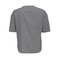 thumbnail image 5 of Pxiakgy Linen Shirts for Women Summer Cotton Linen V Neck Short Sleeve Tops Loose Vacation Beach Solid Blouses Tunic Tops Summer Loose Fit Short Sleeve Button Down Shirts for Women, 5 of 9